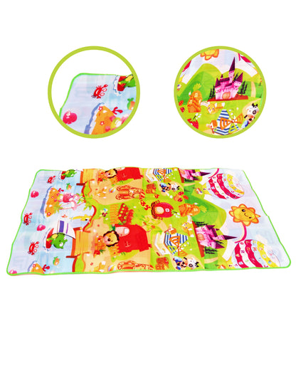 Earendelkids Microfiber Baby Play Mat  (Multicolor, Large)